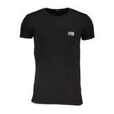 Cavalli Class Black Cotton T-Shirt -   -  Cavalli Class.
